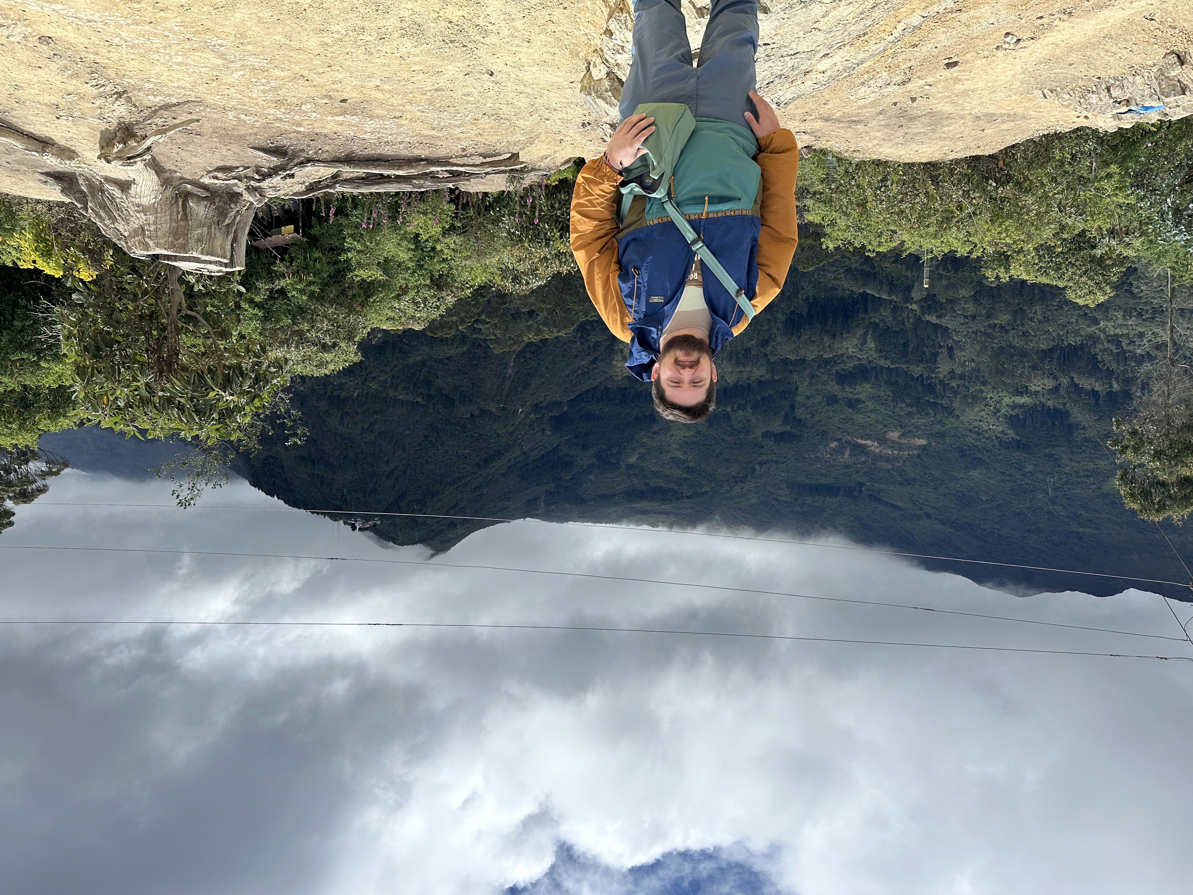 Photo of me standing on top of a mountain outside of Bogota, Colombia